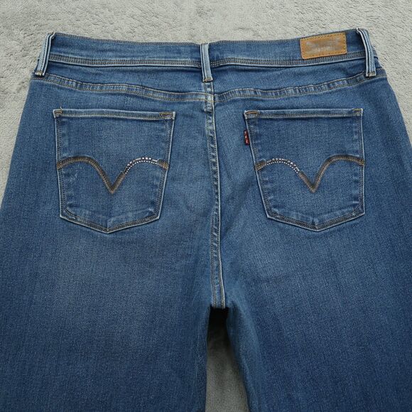 Levi's 512 Jeans Women's 16M Blue High-Rise Slimming Bootcut Denim 31" Inseam - Picture 13 of 16